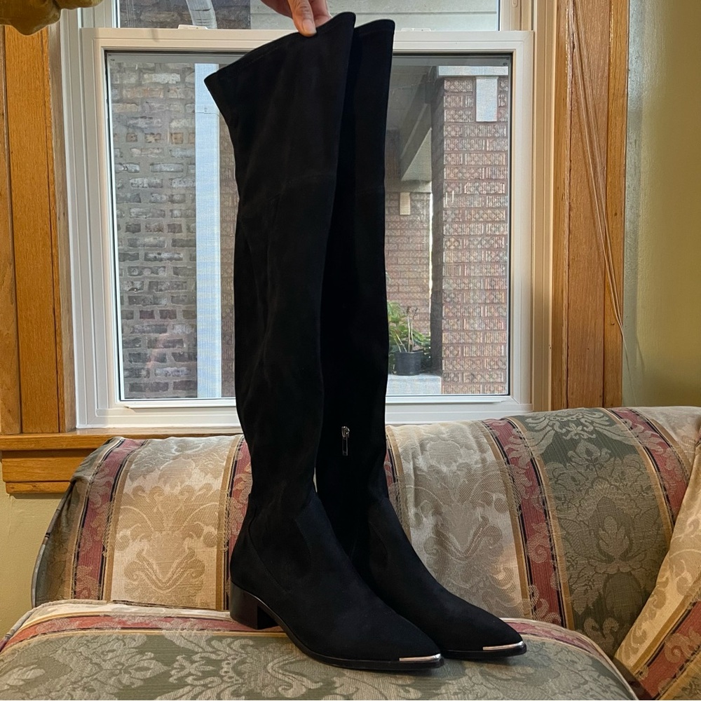 Marc Fisher LTD Black Yakira Over The Knee. Size 6.5 Women